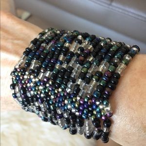 New Stretchy Statement Beaded Bracelet